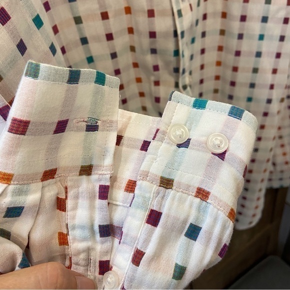 Carbon 2 Cobalt XL Button Down Shirt White Color Blocks - Picture 8 of 11